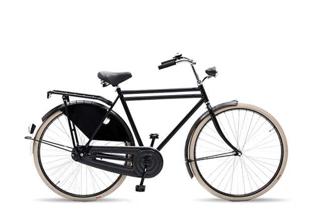 Nieuwe zwarte opafiets